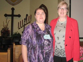 Maitland Presbyterial president Mary Simmons welcomed Susan McLennan, National WMS president, as guest speaker at the fall rally in Molesworth on Oct. 3, 2016. (Lorraine Clugston/Contributor)