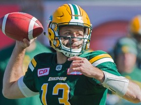 Mike Reilly completed 25 of 34 passes for 346 yards Monday against the Alouettes. (The Canadian Press)