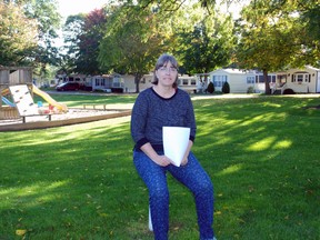 Wendie Dupuis, owner Lakewood Trailer Estates, Port Glasgow