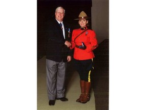 Staff Sgt. Caroline O'Farrell, right.