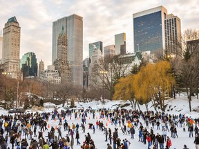 You can't go wrong with a trip or two around the skating rink in Central Park in winter. PHOTO COURTESY NYCGO