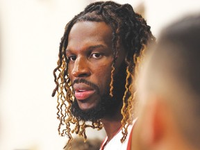 DeMarre Carroll was not the same player he was two years ago with Atlanta, and he knows it, injuries playing a key role in his shortened first season with the Raptors. (DAVE ABEL, Toronto Sun)