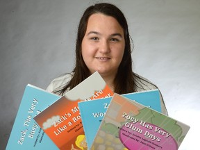 Kristin Legault-Donkers has written four books to help children suffering from mental health issues. This Western student knows of what she writes. (MORRIS LAMONT, The London Free Press)