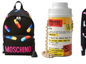 Nordstrom pulling Moschino's pill-themed collection. (Photos: Moschino.com)