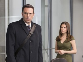 In this image released by Warner Bros. Pictures, Ben Affleck, left, and Anna Kendrick appear in a scene from 'The Accountant.' (Chuck Zlotnick/Warner Bros. Pictures via AP)