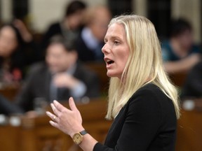 Environment and Climate Change Minister Catherine McKenna responds to a question during question period in the House of Commons on Parliament Hill in Ottawa on Tuesday, Oct. 4, 2016. THE CANADIAN PRESS/Sean Kilpatrick