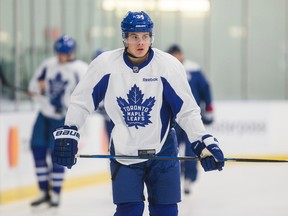 Toronto Maple Leafs forward Auston Matthews during practice at the MasterCard Centre in Toronto on Oct. 13, 2016. (Ernest Doroszuk/Toronto Sun/Postmedia Network)