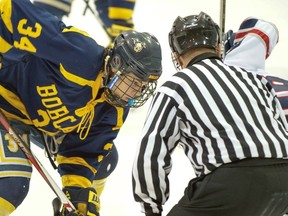 A young Auston Matthews lines up for a faceoff as a member of the Arizona Bobcats (Handout)