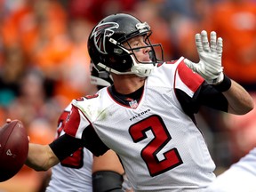 Falcons quarterback Matt Ryan currently leads the NFL with a 121.6 passer rating. (Jack Dempsey/AP Photo/Files)