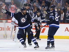 Blake Wheeler cued the comeback with a shorthanded goal early in the third period and then had the primary assist on the tying and game-winning goals to cap a solid evening.