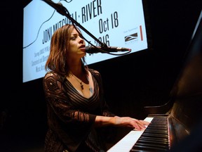 Emm Gryner is shown in a file photo performing in March during a special event to announce the 2016-17 Grand Theatre season. Gryner will co-star with Louise Pitre in Joni Mitchell: River. It opens Oct. 18 at the London theatre.
File photo / THE LONDON FREE PRESS / POSTMEDIA NETWORK
