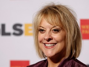 In this Friday, Oct. 21, 2011, file photo, television host Nancy Grace arrives at the 7th annual GLSEN Respect Awards in Beverly Hills, Calif. Grace signed off for the final time from her nightly HLN program after 12 years. (AP Photo/Matt Sayles, File)