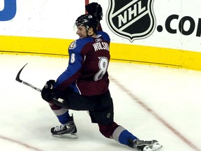 Former NHL player Wojtek Wolski, seen here with the Colorado Avalanche, broke his neck and suffered a concussion during a game in the KHL on Thursday. (Postmedia Network/Files)