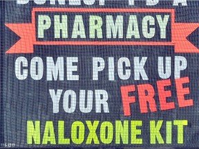 Naloxone, a medication that helps offset the effects of overdoses from opioids such as fentanyl, has been available from pharmacies in Ontario since June. Opioid overdoses are on the rise across the province and the provincial government announced earlier this week it will be taking measures to stem the tide. (IAN MCINROY/POSTMEDIA NETWORK)