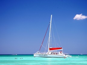 Sailing off Seven Mile Beach in Grand Cayman, Cayman Islands. (Photo by David Rogers/Getty Images)