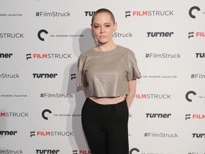 Actress Rose McGowan attends the "Filmstruck" launch event at 404 NYC on October 6, 2016 in New York City. (Photo by Craig Barritt/Getty Images for Turner)