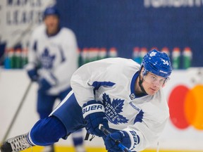 Toronto Maple Leafs Auston Matthews during practice at the MasterCard Centre on Oct. 13, 2016. (Ernest Doroszuk/Toronto Sun)