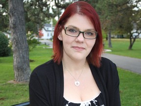 Amber Leblanc, organizer of the  4th Annual Angel's Kiss Wave of Light Ceremony. (Steph Crosier/The Whig-Standard)