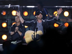 Tim Hicks performs at the Canadian Country Music Association Awards show at Budweiser Gardens in London, Ont. on September 11, 2016. Craig Glover/The London Free Press/Postmedia Network