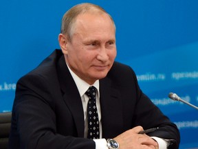 File photo of Russian President Vladimir Putin. (Alexei Nikolsky/Sputnik, Kremlin Pool Photo via AP)