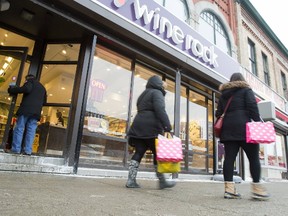 The Wine Rack store in the ByWard Market in Ottawa on Saturday January 17, 2015. (Darren Brown/Postmedia Network)