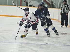 The Huskies take down the South Country Sabres from Warner 6-1 on Saturday night. | Caitlin Clow photos/Pincher Creek Echo