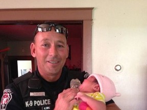 Culpeper Police Officer David Cole responded to a call of an unconscious infant and saved the baby performing CPR. (Facebook.com/CulpeperPoliceDepartment)