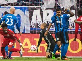 TFC’s Tosaint Ricketts notched his third goal of the season on Sunday against the Impact in Montreal. (THE CANADIAN PRESS/PHOTO)