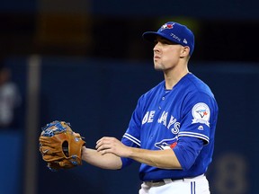 Aaron Sanchez will start for the Blue Jays in Game 4 of the ALCS on Tuesday. (Dave Abel/Toronto Sun)