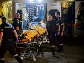 Two people were rushed to hospital after an early evening shooting on Sheppard Avenue at Buckland Road, east of Jane Street (Victor Biro)