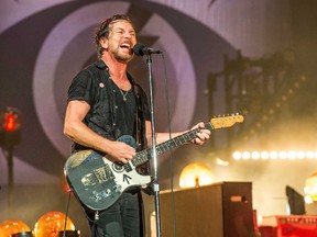 In this June 11, 2016, file photo, Eddie Vedder of Pearl Jam performs at Bonnaroo Music and Arts Festival in Manchester, Tenn.  (Photo by Amy Harris/Invision/AP, File)