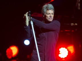 Jon Bon Jovi during the debut of the new Bon Jovi album 'This House Is Not For Sale' at the Palladium in London, UK, on Oct. 11, 2016 (Credit: WENN.com ORG XMIT)