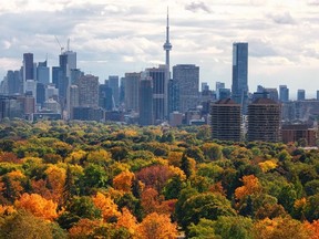 One of Toronto's best autumn colour displays can be found in the Don Valley. (Photo Courtesy Tourism Toronto)
