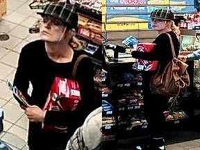 Police are seeking a female suspect following a September break-and-enter in Stittsville where a credit card was stolen and later used on a west-end shopping spree.