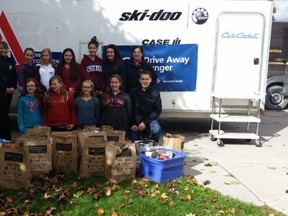 All the food collected from Seaforth Public School.(Submitted photo)