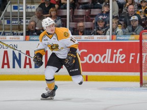 The Sarnia Sting have signed forward Jacob Stos. The 18-year-old winger from Lively, Ont. was drafted in 2014. (Metcalfe Photography)