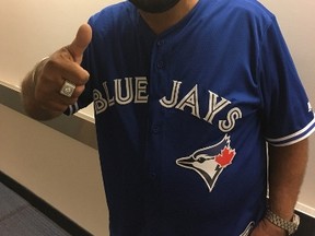 Super-fan Nav Bhatia at the Rogers Centre for Game 4 on Tuesday, Oct 18, 2016. (Joe Warmington/Toronto Sun)