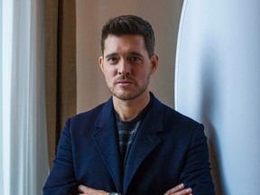 Michael Buble poses for a photo in downtown Toronto, Ont. on Tuesday October 18, 2016. (Ernest Doroszuk/Postmedia Network)