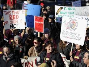 Brad Gallant, who filed a human rights complaint against Mississauga, took notice of protests against aboriginal-based sports team names, including the Washington Redskins. (Getty Images files)