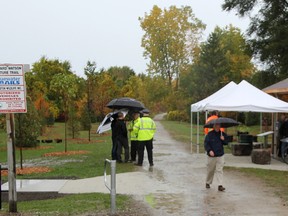 Enhancements to the Howard Watson Nature Trail's Michigan Avenue entrance were celebrated with a ribbon-cutting ceremony Thursday in Sarnia. About $44,000 worth of work was done on the project.