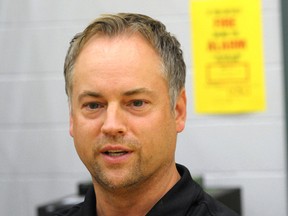 Chris O'Rourke, coach of the University of Guelph Gryphons men's basketball team. (CHRIS ABBOTT/TILLSONBURG NEWS)