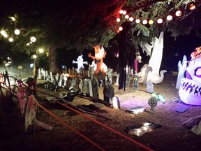 The Spooktacular Acreage has about 90 inflatable Halloween decorations. - Photo submitted