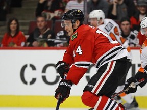 Richard Panik of the Chicago Blackhawks. (JONATHAN DANIEL/Getty Images)