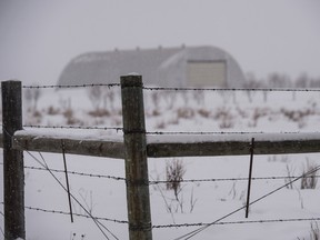 The Quonset where James Roszko gunned down four Mounties on March 3, 2005. (Shaughn Butts/Postmedia)