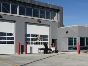 The new Lewis Farms Fire Station 29 in west Edmonton. (Larry Wong/Postmedia)