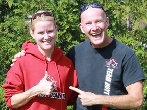 Sister and brother long-distance runners Chantelle Peters and Wes Harding will be running for Team Hoyt in next April’s Boston Marathon. Harding has run in six Boston Marathons, but next April's will be the first for Peters. Carl Hnatyshyn/Postmedia Network