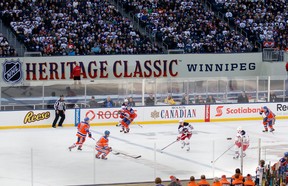 2016 NHL Heritage Classic Tim Hortons Jersey Patch Winnipeg Edmonton :  : Sports & Outdoors