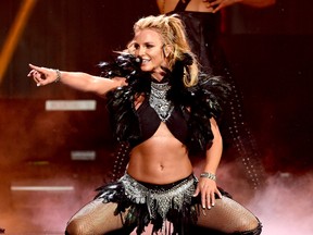 Singer Britney Spears performs onstage at the iHeartRadio Music Festival at T-Mobile Arena on September 24, 2016 in Las Vegas, Nevada. (Photo by Kevin Winter/Getty Images)