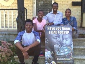 The Ssemugenyi family, Keith, 15, left, Keisha, 13, Allan and Maggie, operate the Child Life Network International in London. (DEREK RUTTAN, The London Free Press)