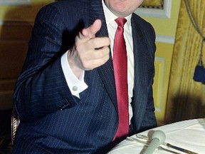 Donald Trump answers questions at a news conference in New York on Dec. 11, 1990. (TIMOTHY A. CLARY/AFP/Getty Images)
